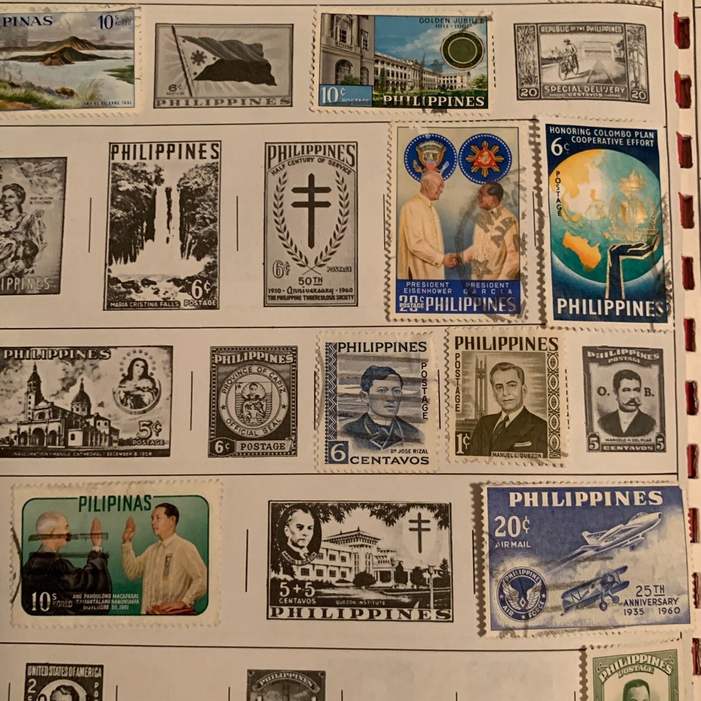 Pioneer Stamp Collecting Book With Stamps Copyright 1960 H. E. Harris