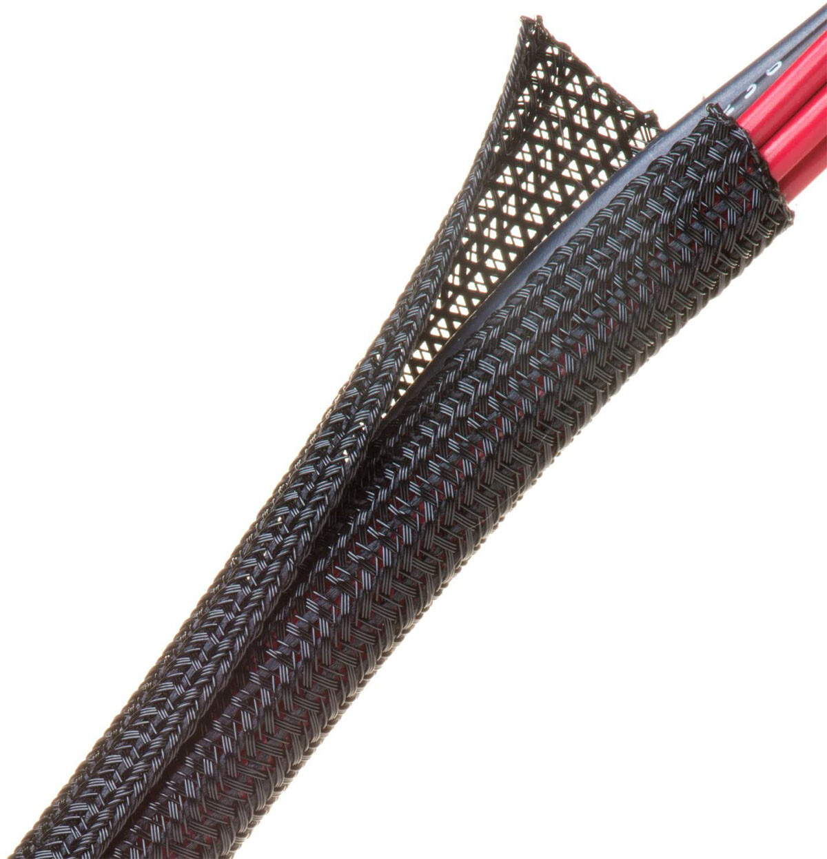 Flexo F6 Braided Wrap Around Side Entry Cable Wire Sleeving - Techflex