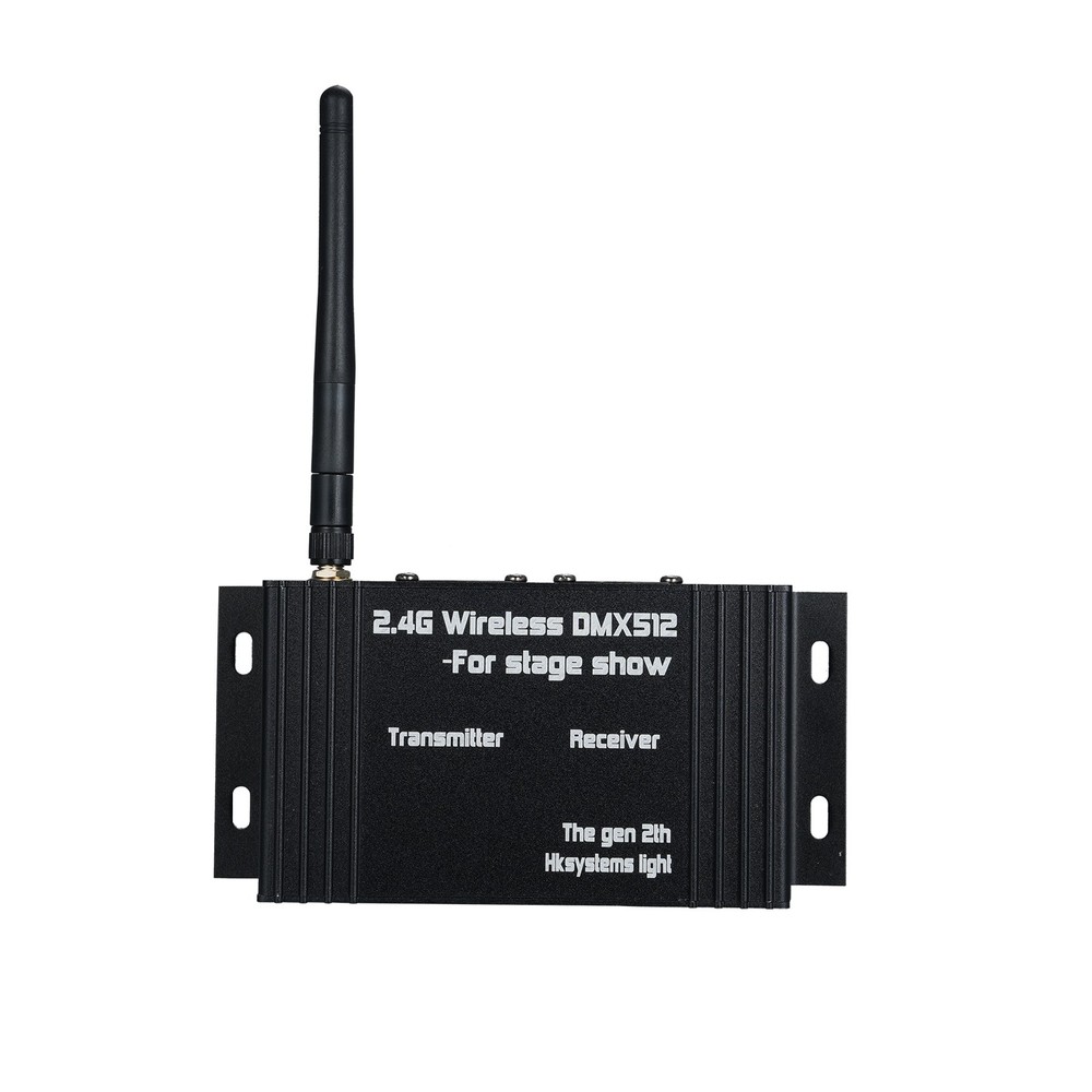 DMX 512 2.4G Wireless Controller Transmitter Receiver LCD Display Power