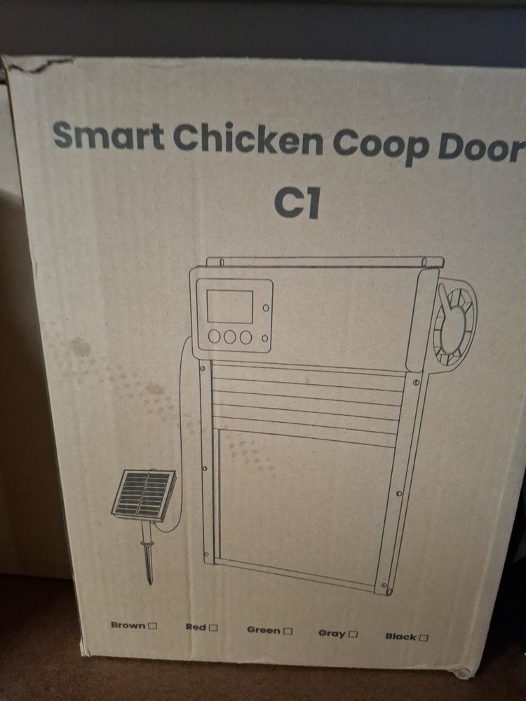 Solar Powered Automatic Chicken Coop Door with Timer/PIR Sensor Modes