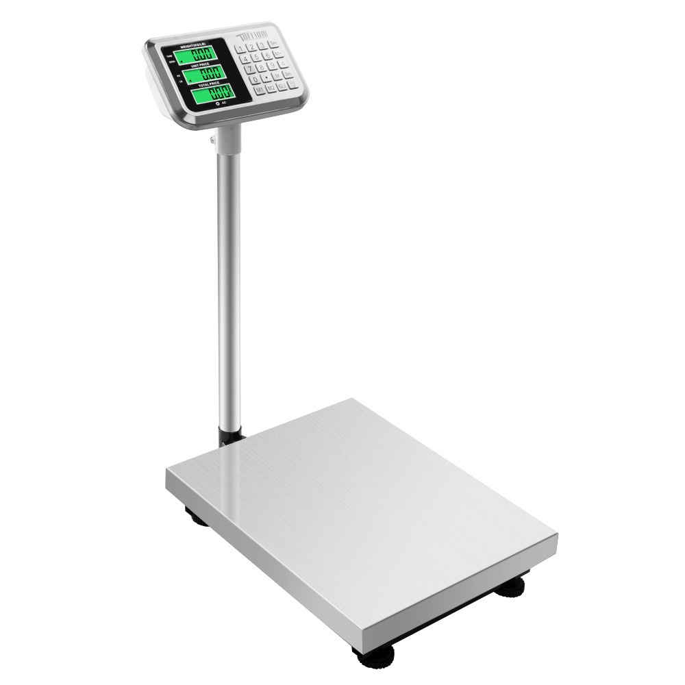 Heavy Duty 661lbs Weight Electronic Platform Scale,High-Definition LCD Display