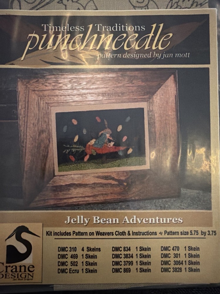 Jan Mott Jelly Bean Adventures Punchneedle Kit Timeless Traditions