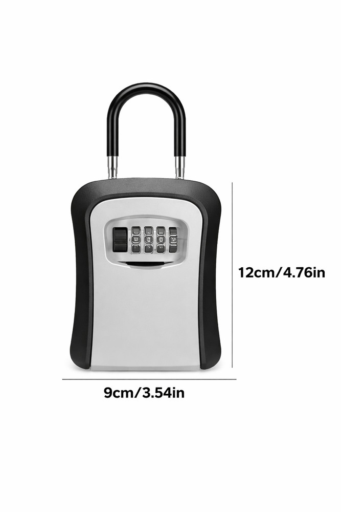 Key Safe 4-Digit Combination Lock Box Wall Mount Storage Safe Security Outdoor