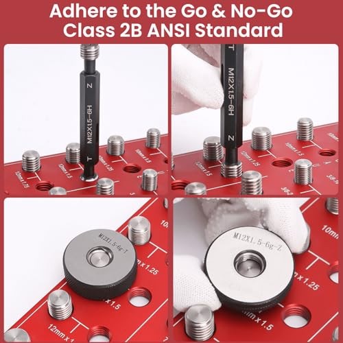 Thread Checker, 76 Nut and Bolt Thread Checker, 28 76 Thread Checker Red