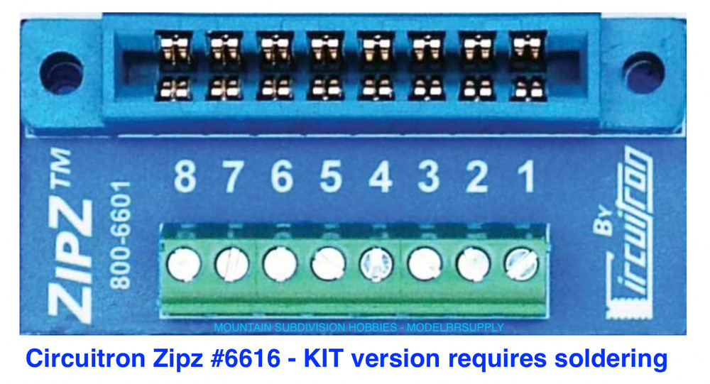 Circuitron 6616 ZipZ-KIT  Solderless Connection System Tortoise & Smail 6 Pack