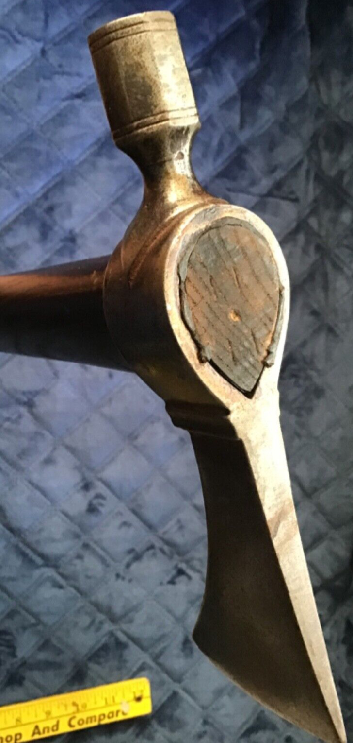 Old NATIVE AMERICAN AUTHENTIC Early ANTIQUE TOMAHAWK Pipe Head Un-Drilled Handle