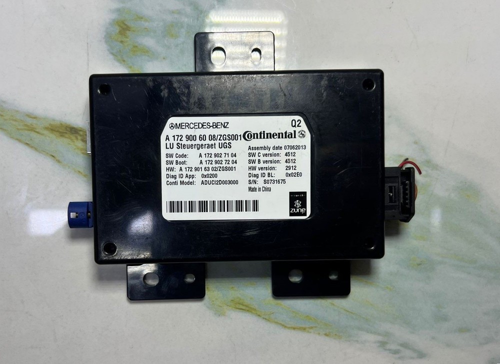 2013 Mercedes E250 Media Interface Control Unit A1729006008 W212 E-Class, W117