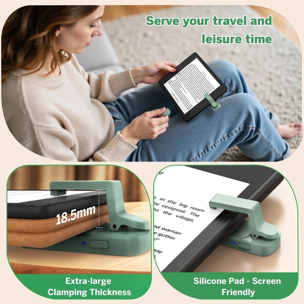 Remote Page Turner For Kindle Ring Hands-Free Reading E-Reader Tablet & Phone