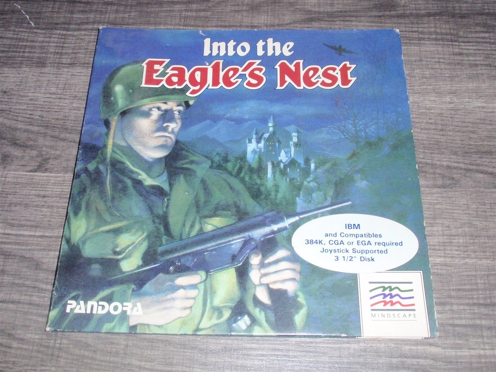 Cover Folder For Into The Eagle's Nest Game PC Version NO DISK Mindscape MS-DOS