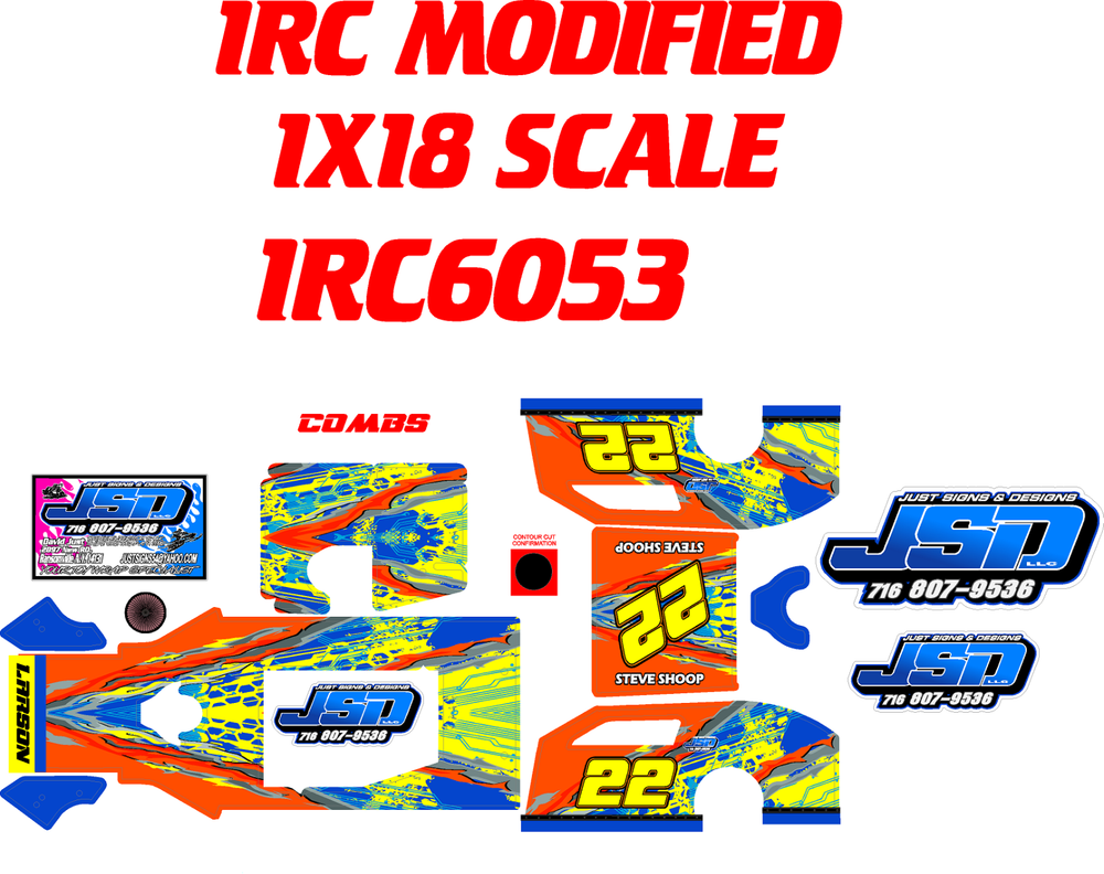 1RC MODIFIED 1RC605 WRAP THEME COMBS ORANGE