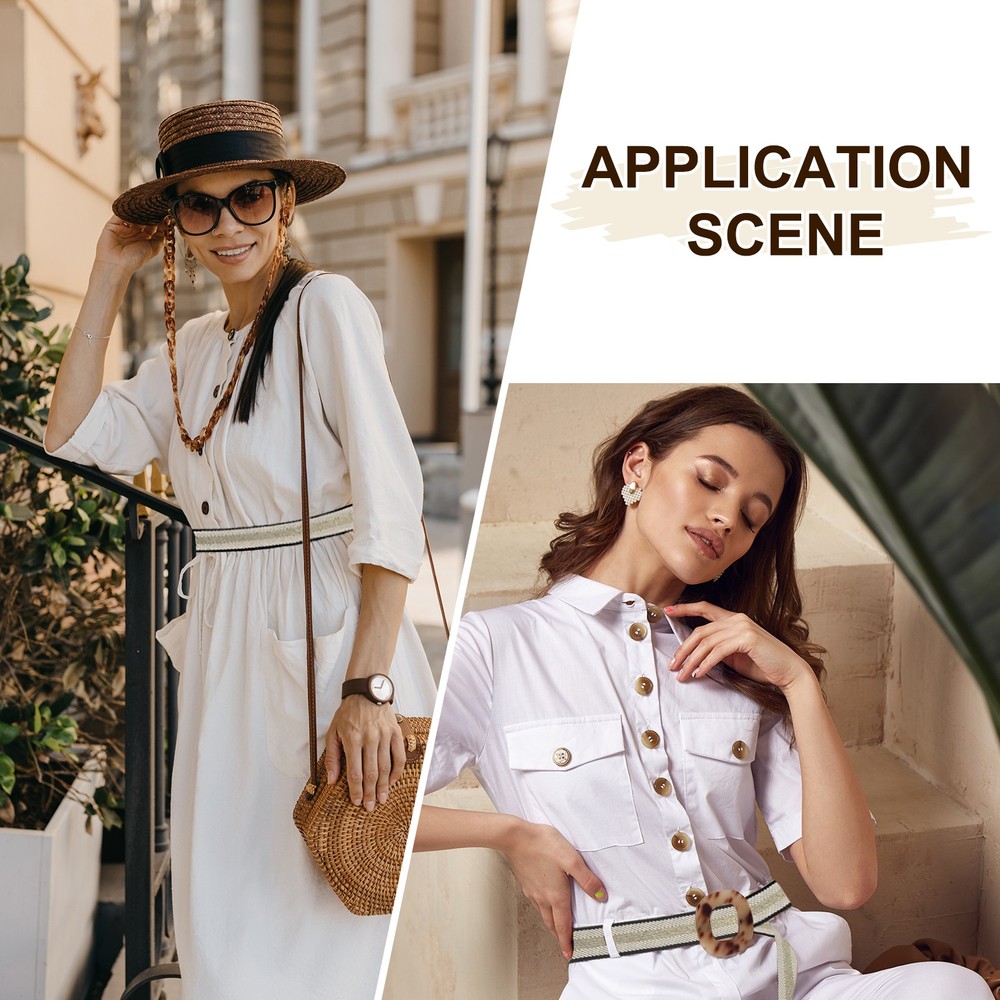 10Yards Nylon Webbing Strap, 38mm Striped Webbing Bag Strap, Gray