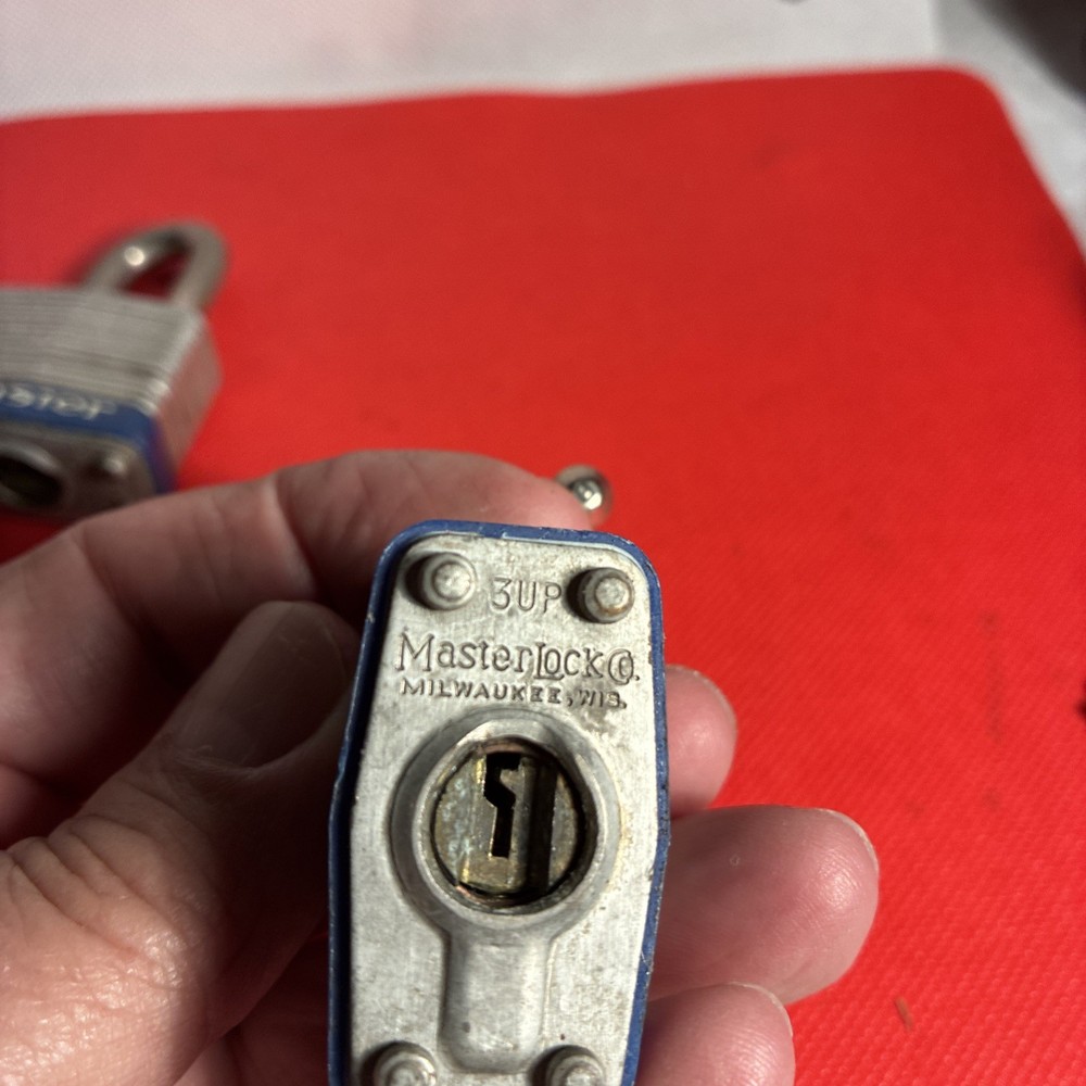 3 Master Locks Keyed Alike (4-Keys ) Padlocks. USA