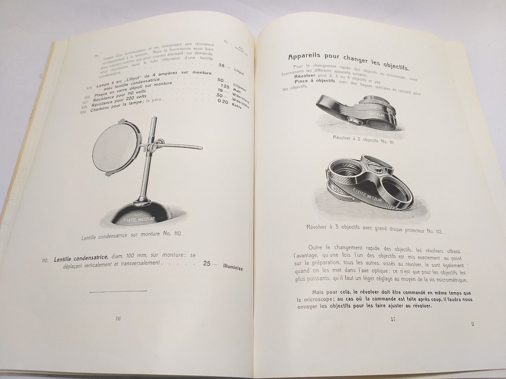 Rare Antique 1909 Catalog ERNST LEITZ WETZLAR Microscopes