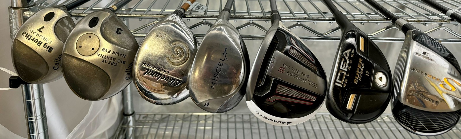 Wholesale Lot of 30 Golf Clubs - Assorted Drivers and Fairway Woods