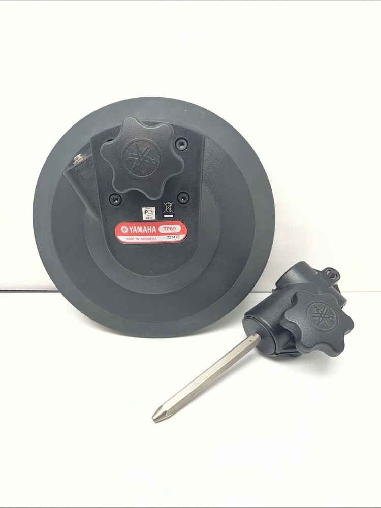 Yamaha TP65 Electronic Drum Trigger Pad w/ Mount Arm – Tested Read Description