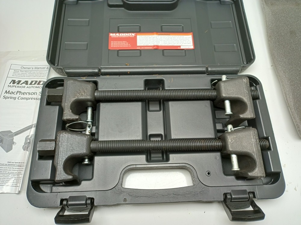 MADDOX ME4-1 MACPHERSON STRUT SPRING COMPRESSOR SET & CARRYING CASE TOOL