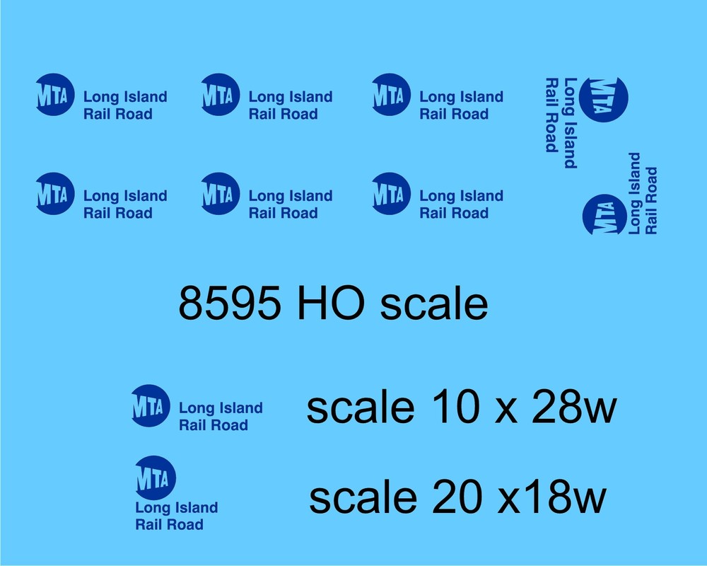 8595 HO scale Long Island decal