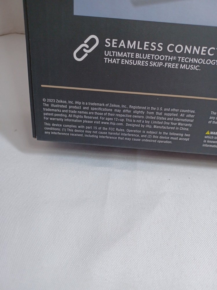 iHip Wall Art Wireless Bluetooth Speaker 30 Ft Range NEW