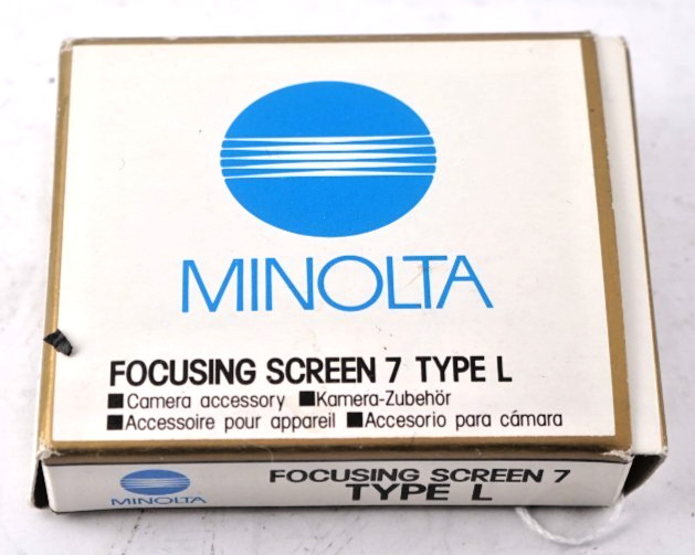 Minolta Focusing Screen 7 Type L - With Box – Great Condition for Camera