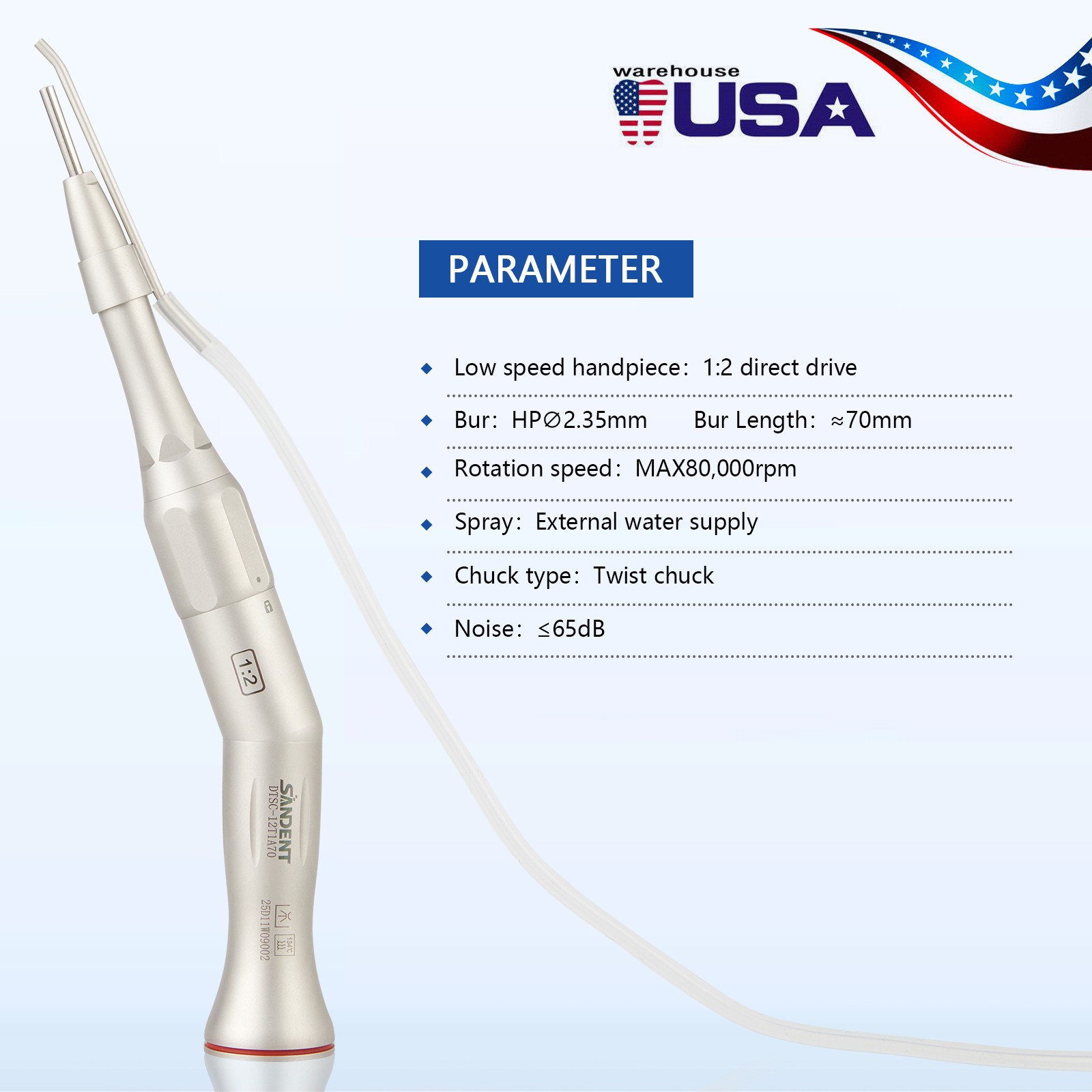 Dental Implant Motor Surgical Brushless Surgery Micromotor/1:2Surgical Handpiece