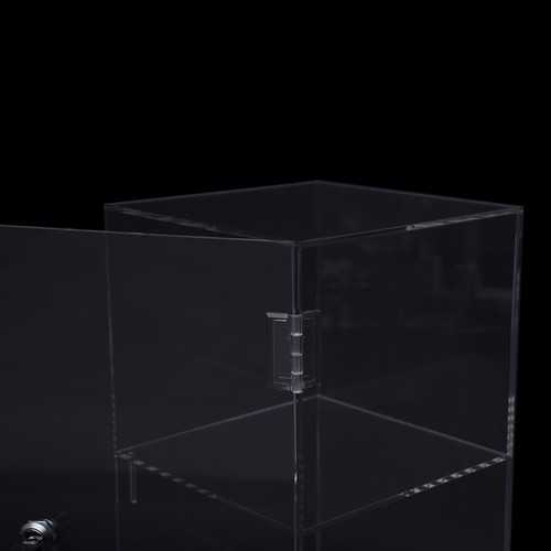 2-layers Countertop Display Case 20*20*35cm Locking Security Showcase Cabinet US
