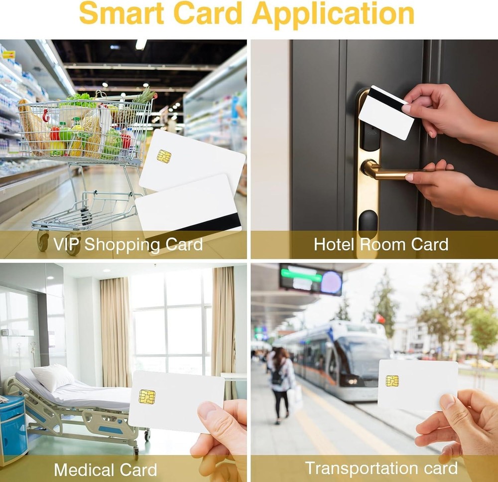 J2a040 Chip Java Jcop Cards Unfused, J2a040 Java Smart Card With 2 Track, 8.4mm