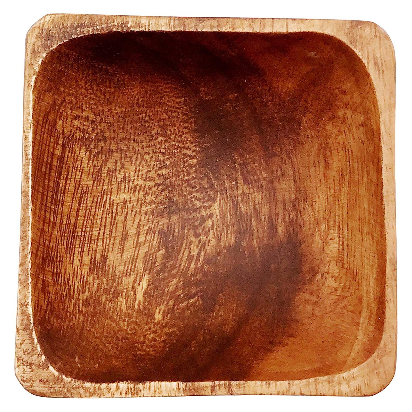 Pacific Merchants Acacia Wood 3.5" Condiment / Sauce Serving Bowl