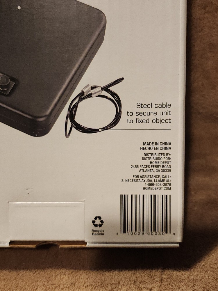 DEFIANT Portable Drawer Safe: COMBINATION LOCK