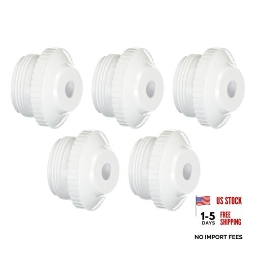 Southeastern 5 Pack Pool Spa Eyeball Jet 1/2" Opening 1.5" Threaded Adjustable