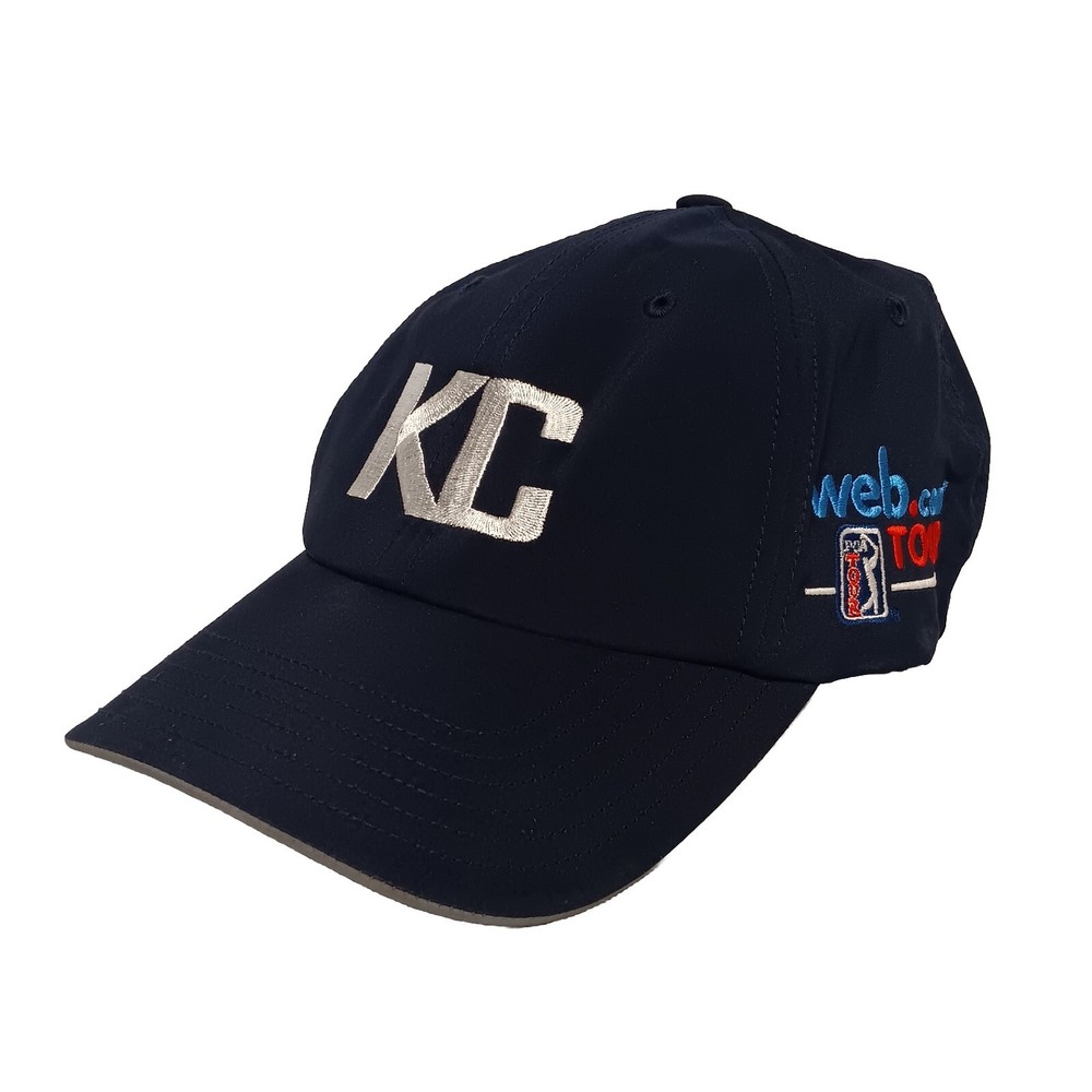 Adidas KC PGA web.com Tour Golf Hat Blue Adjustable Back