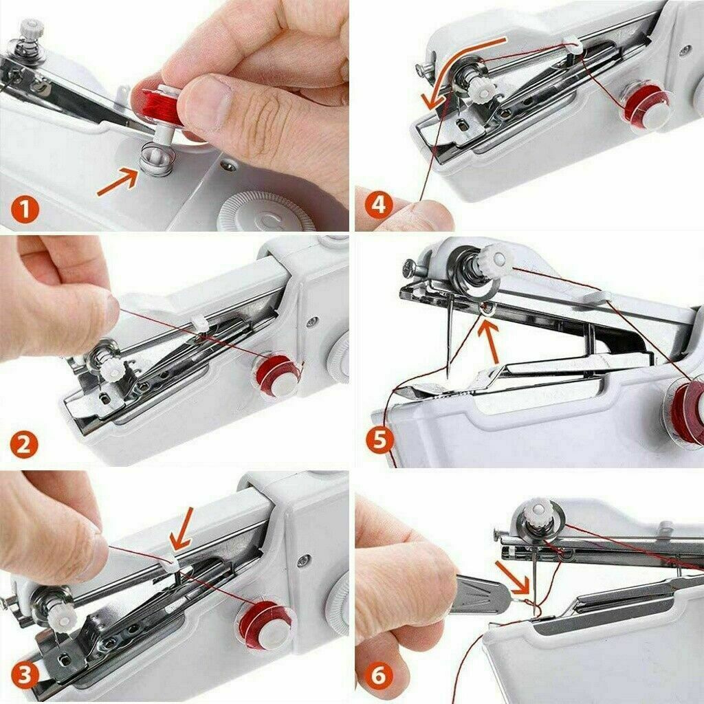 Mini Portable Smart Electric Tailor Stitch Hand-held Sewing Machine Home Travel