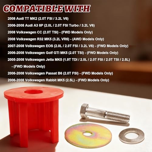 Dog Bone Engine Mount Insert Kit Fit Compatible with VW Golf GTI Rabbit MK5