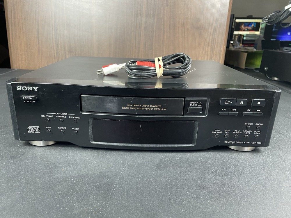 SONY CDP-M33 High Density Linear Converter Compact Disc Player Tested No Remote