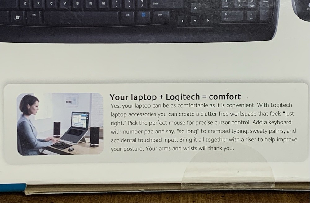 Logitech MK320 Wireless Combo Keyboard & Mouse 24GHz Encrypted Wireless Connect