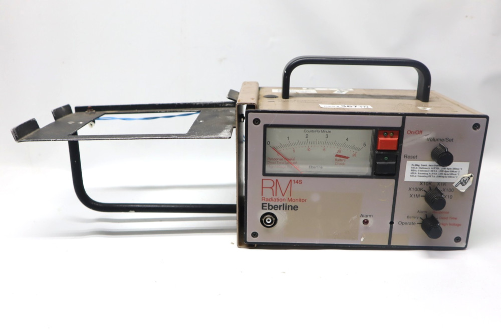 Eberline RM-14S Count Rate Meter And Attached Holder