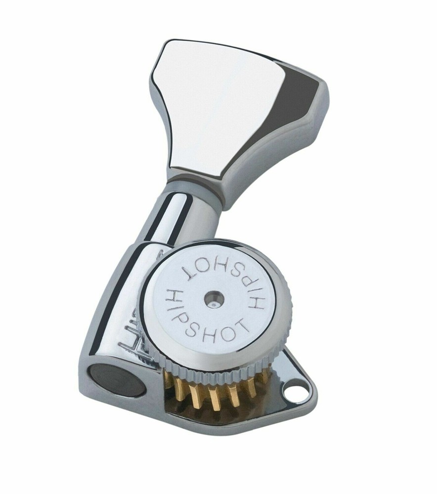 Genuine Hipshot 7 string Inline Open Chrome Griplock locking tuners NEW