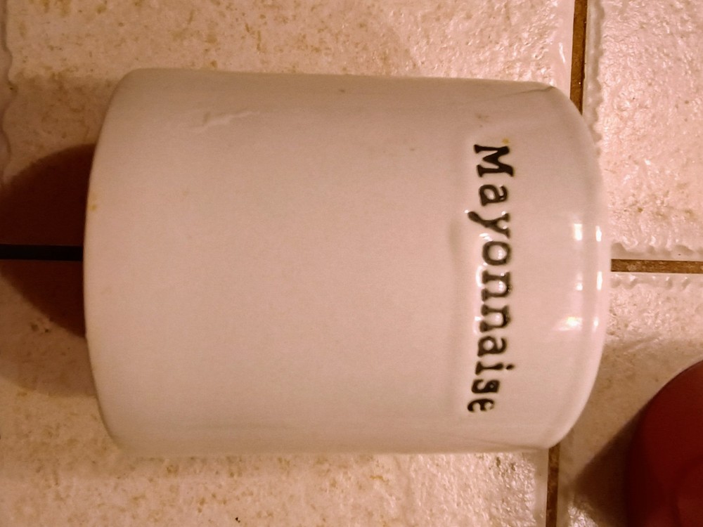 Ceramic Condiment Jars With Spoons