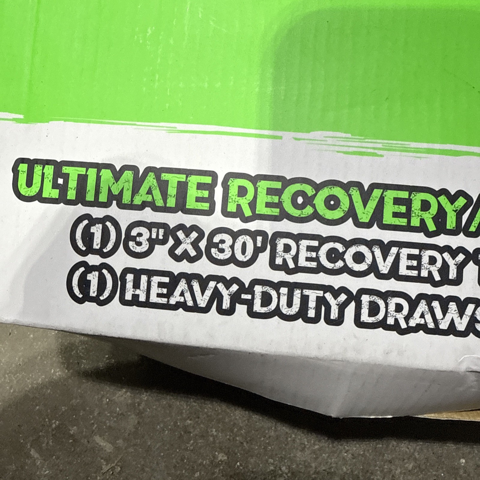 Rhino USA Recovery Tow Strap 3in x 30ft Heavy Duty - 31,518lb Break Strength NEW