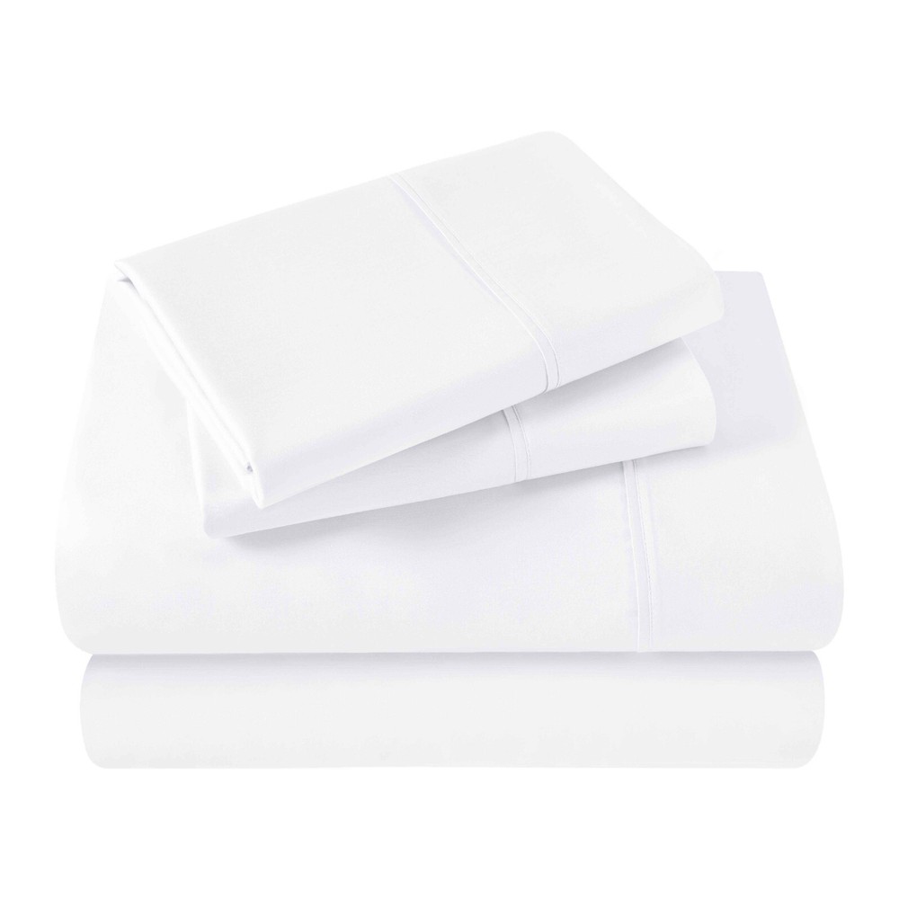 Egyptian Cotton Blend 400 Thread Count Solid Deep Pocket Bed Sheet Set