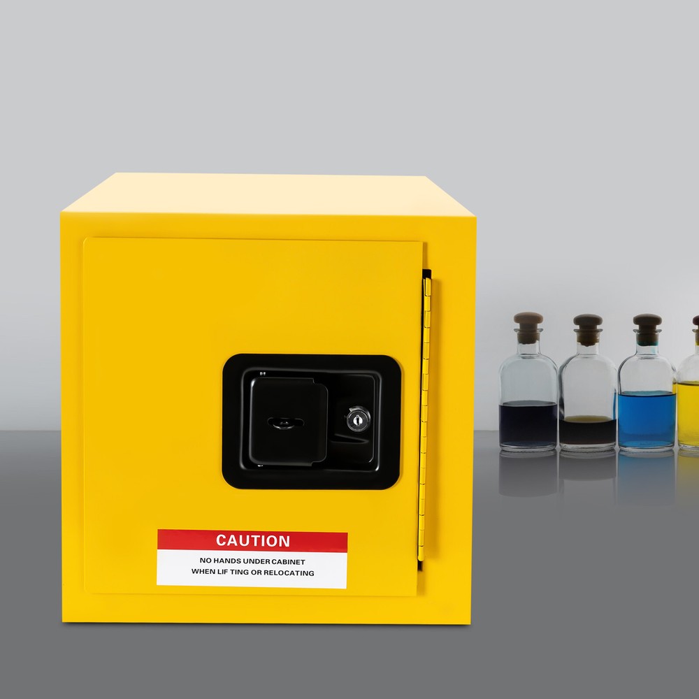 2 Gallon Flammable Hazardous Storage Cabinet Fireproof & Leakproof Liquid Bin