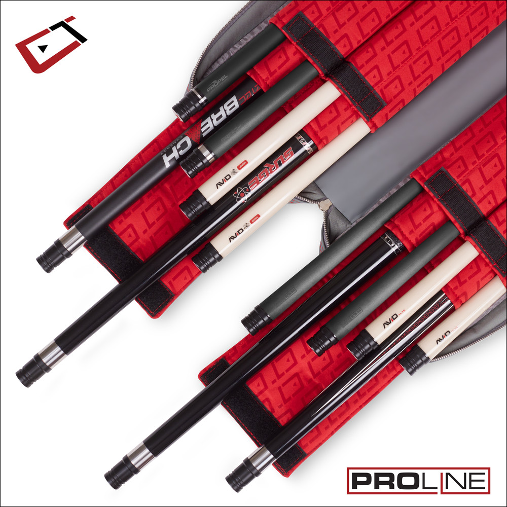 Cuetec Pro Line Gray 4x8 Soft Pool Cue Case