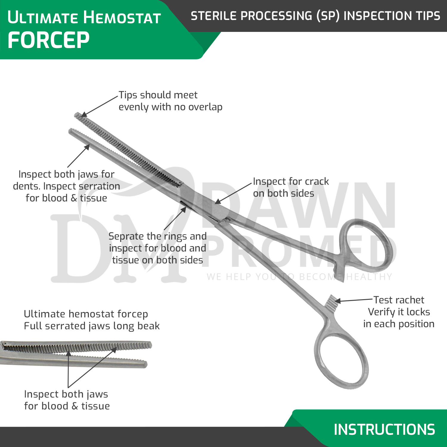 2Pcs Set 8" + 10" Straight Hemostat Forceps Locking Clamp Fishing Plier German G