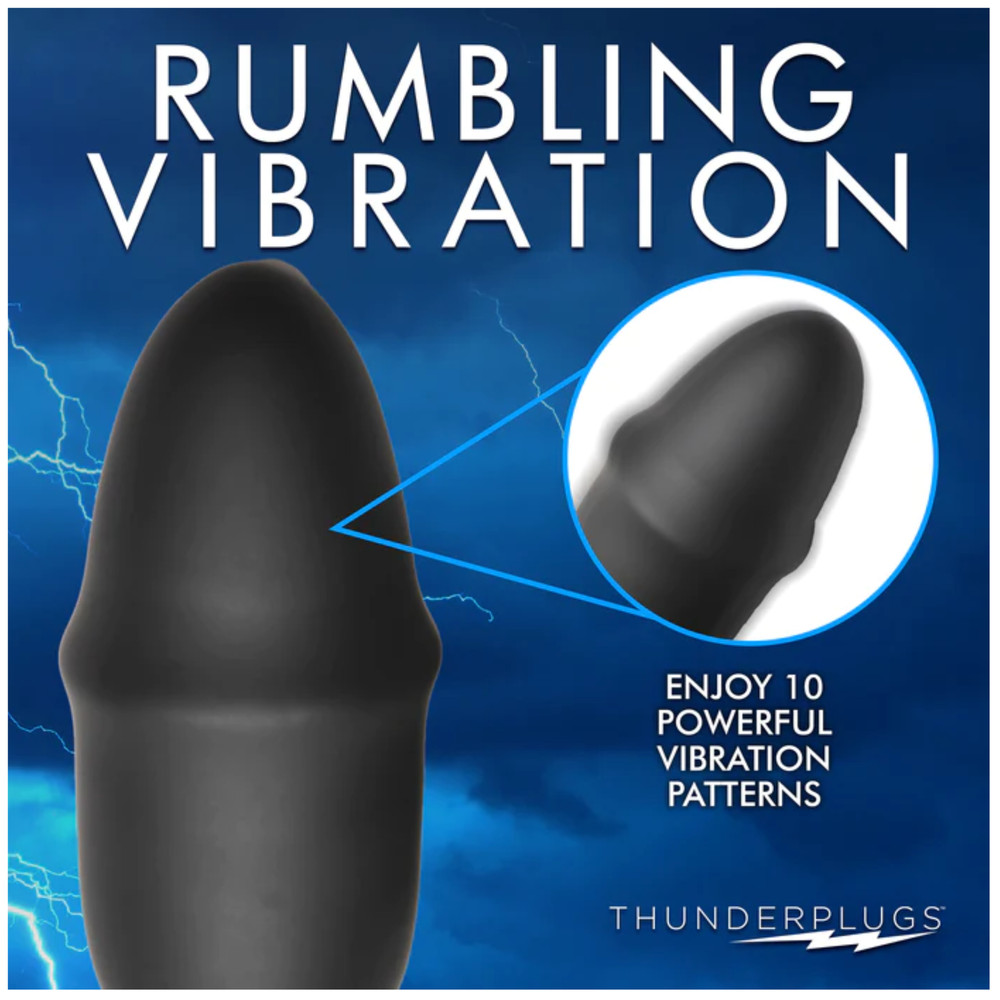 Multi-speed Anal Vibrator Silicone Big Remote Control Butt Plug Stimulator