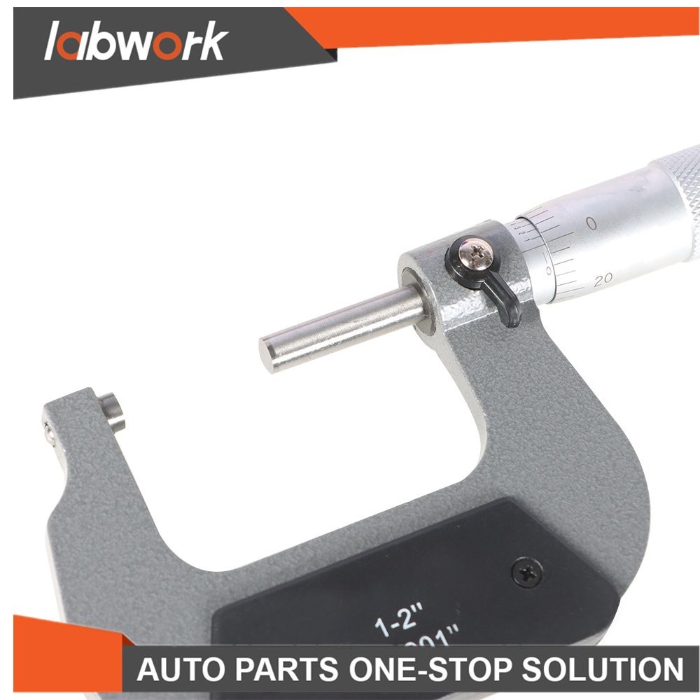 Labwork Precision Outside Micrometer 1-2Inch Precision Carbide Tipped Micrometer