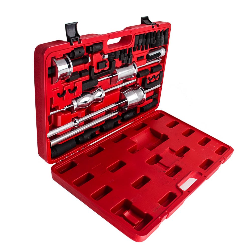 Auto Truck Diesel Injector Extractor Slide Hammer Puller Adapter Full Tool Sets