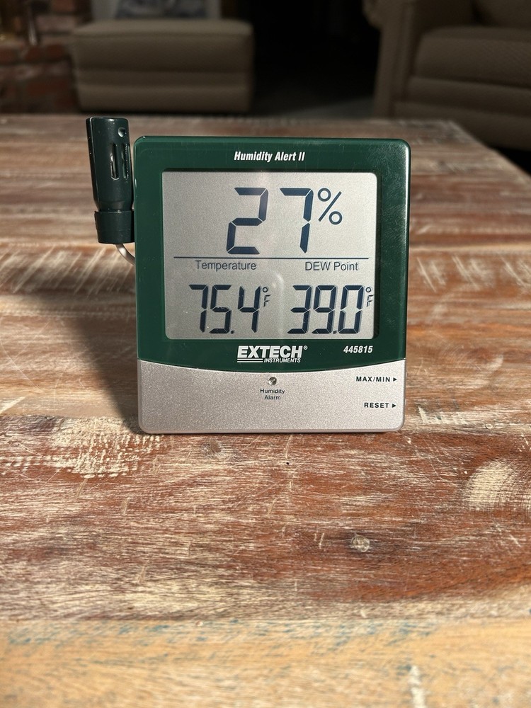 Extech 445815 Hygro-Thermometer Humidity Alert with Dew Point Programmable
