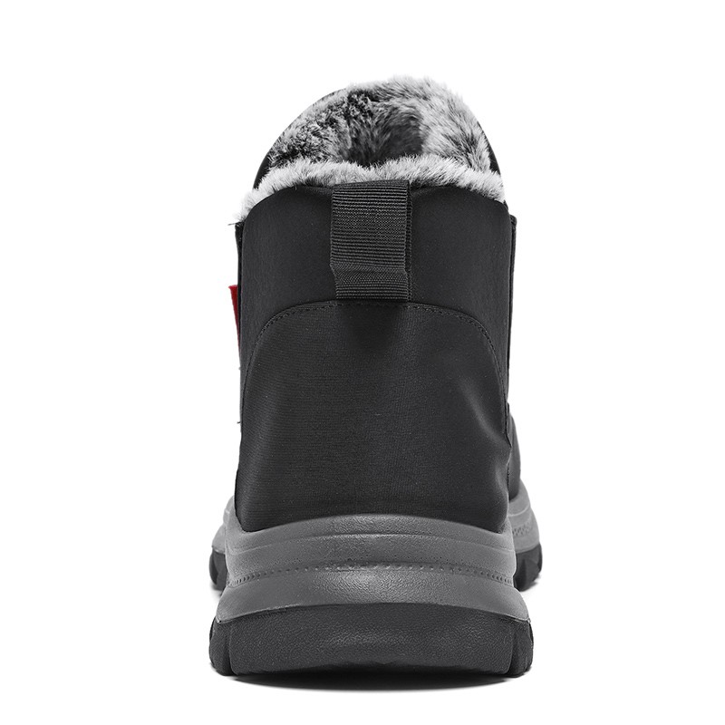 Winter Insulated Snow Boots Men Fur-lined Warm Ankle Shoes Cotton Shoes US SIZE