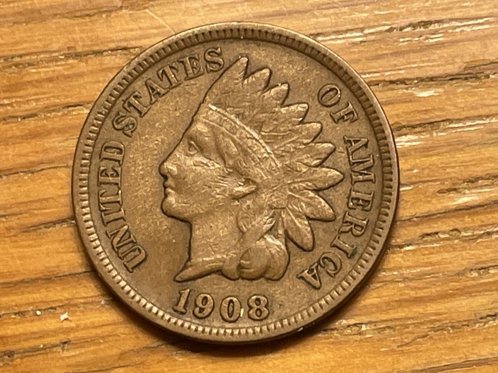 1908-S INDIAN HEAD Cent, Very Fine