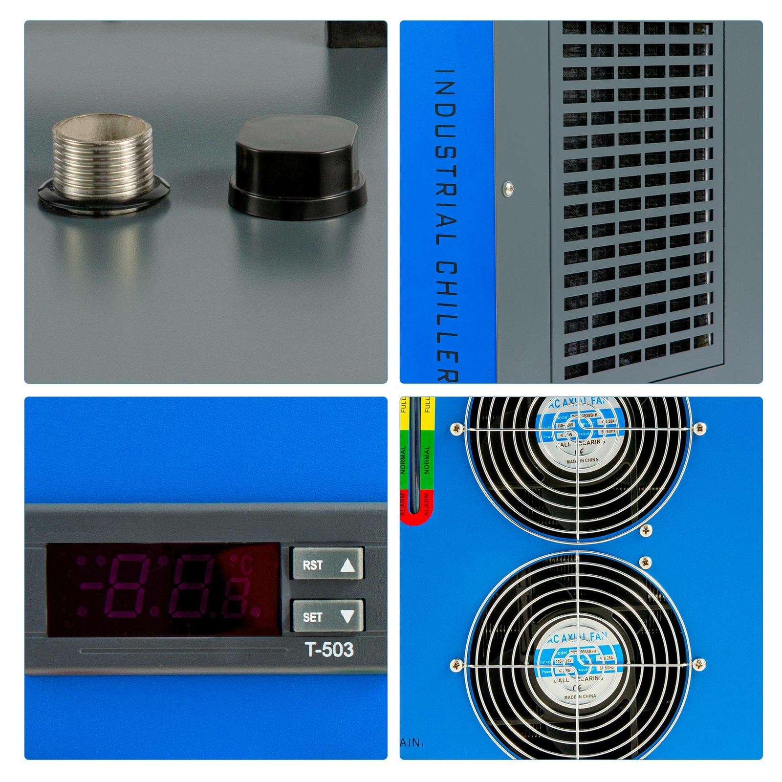 OMTech Industrial Water Chiller CW5200 for CNC CO2 Laser Engraver Cutter Marker