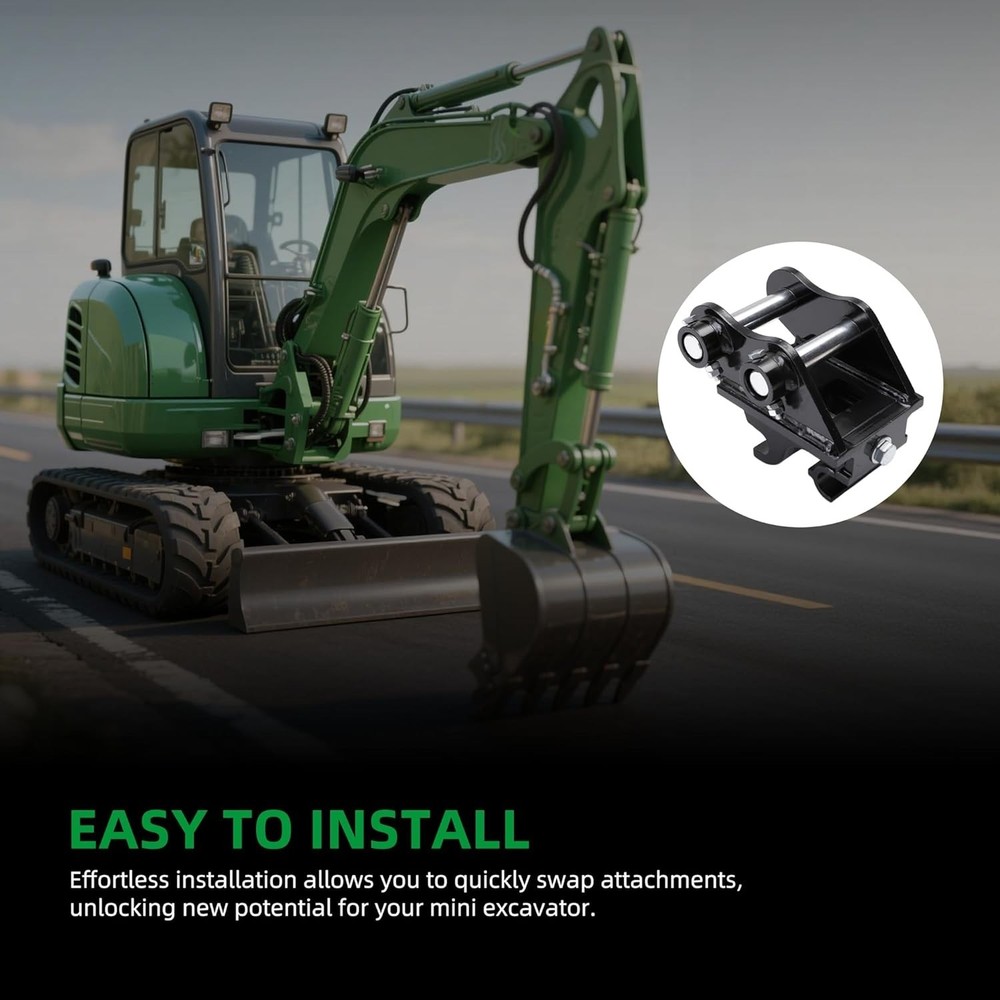 Mini Excavator Quick Change Hitch - Universal Coupler for 0.8-2 Tons Diggers